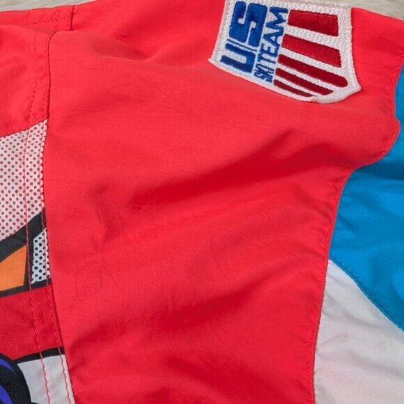 Vintage Goldwin USA Ski Team Windbreaker Comic Book Print All Over Men Large - Picture 8 of 16